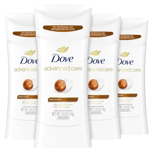 Vista 18 de Dove Advanced Care - Desodorante antitranspirante en barra Lavanda Fresca 4 unidades para ayudar a reparar la barrera de la piel, control del olor