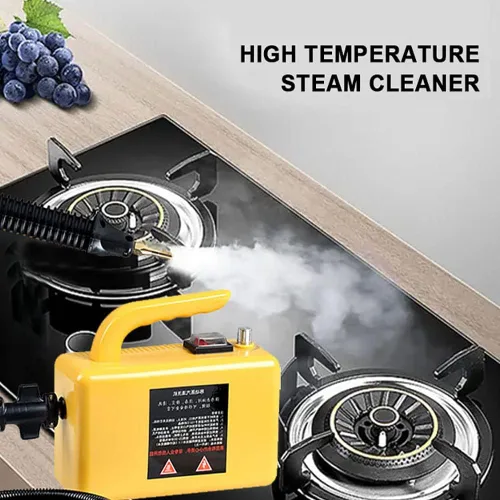 Vista 2 de Limpiador de vapor de alta presión, máquina de limpieza de vapor de alfombra de mano de 2600 W, limpiador de vapor portátil para el hogar, cocina