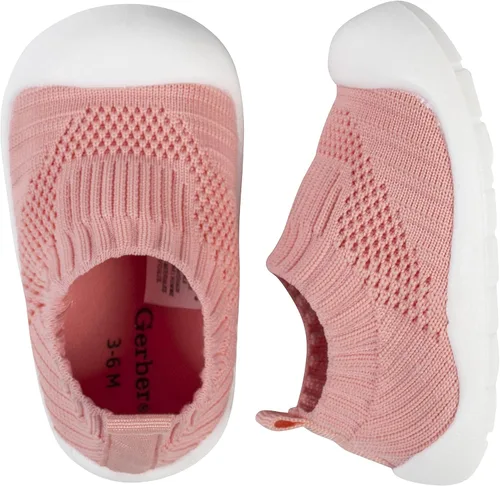 Vista 8 de Gerber baby-girls Baby Toddler Boy and Girl Stretchy Knit Slip-on Sneaker
