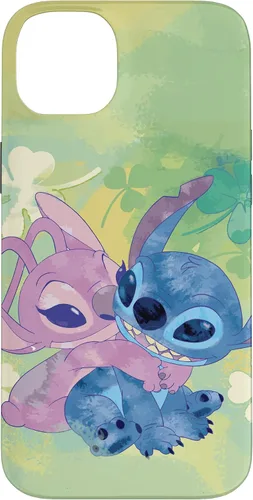 Vista 15 de Disney Stich and Angel Shamrock - Carcasa para iPhone 17, color verde