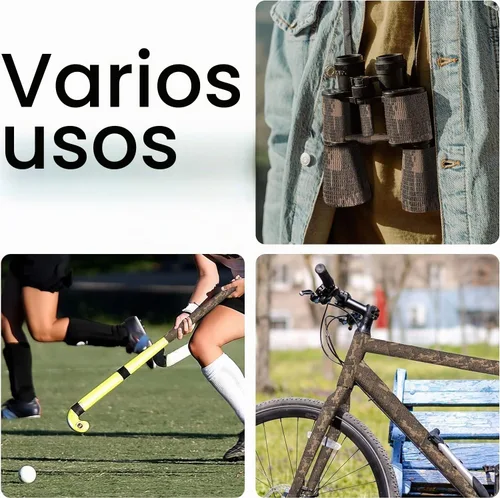 Vista 3 de DROK 4/10 Rollos de Cinta de Camuflaje Autoadhesiva, Vendaje de Camuflaje para Deportes al Aire Libre, Escalada, Camping, 2/3 Pulgadas x 4.5 Metros