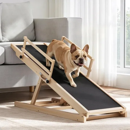 Vista 9 de Rampa para perros para cama, sofá, automóvil, 39.4 pulgadas