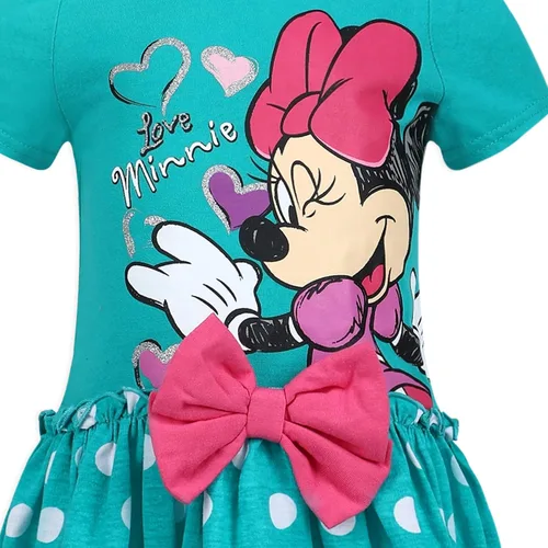 Vista 5 de Disney Paquete de 2 vestidos de Minnie Rocks The Dots para niñas pequeñas