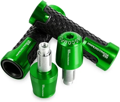 Vista 12 de Motocicleta para Ducati Hyperstrada 939, 2016, 2017, 2018, 2019, 2020, 2021, 2022, extremos de agarre para manillar CNC, manillar de goma, manillas