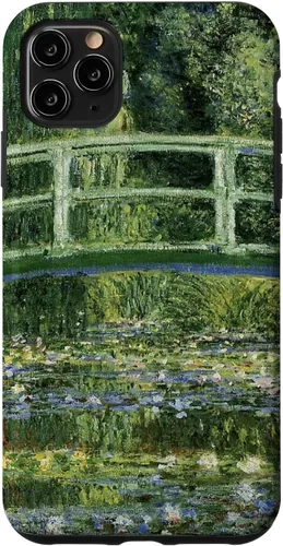Vista 13 de Monets - Carcasa para iPhone 17 con diseño de lirios de agua y puente japonés