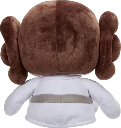 Vista 5 de Mattel Star Wars Return of the Jedi Snug Club Juguete de Peluche, Muñeca de Personaje Suave de la Princesa Leia, Coleccionable del 40º Aniversario