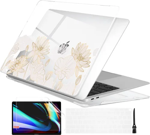 Vista 21 de Batianda Funda personalizable para MacBook Air M1 de 13 pulgadas modelo A2337 A2179 A1932 versión 2021 2020 2019, carcasa rígida pintada en 3D