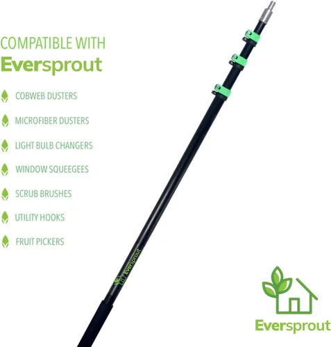 Vista 6 de EVERSPROUT Alcance de 30 pies Gancho de utilidad de 7 a 24 pies con poste de extensión Instalación y colgado de luces navideñas/de cadena
