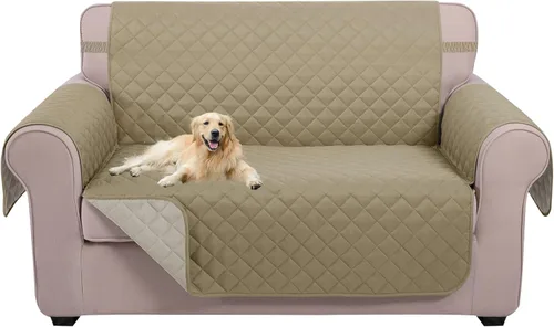Vista 55 de U-NICE HOME Funda para sillón reclinable, reversible, con correas elásticas, resistente al agua, protege de perros y mascotas, sillón pequeño