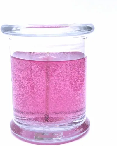 Vista 3 de Plumeria - Aceite mineral perfumado a base de hasta 120 horas de 8 onzas, tarro decorativo que se quema limpio e incluso por The Gel Candle Company