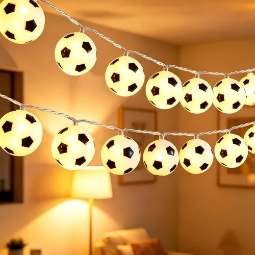 Vista 15 de Guirnalda de luces de Halloween, 10 pies, 20 luces LED de otoño, USB y batería, decoración de Halloween, luz de otoño, 8 modos intermitentes, bonita
