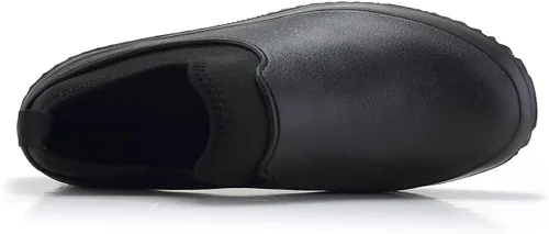 Vista 3 de YUKTOPA Zuecos de trabajo impermeables antideslizantes para hombre y mujer, resistentes al aceite, zapatos de chef de seguridad, zapatos de trabajo