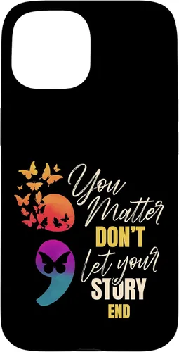 Vista 6 de Semicolon Mental Health Awareness Prevention Case for iPhone 17