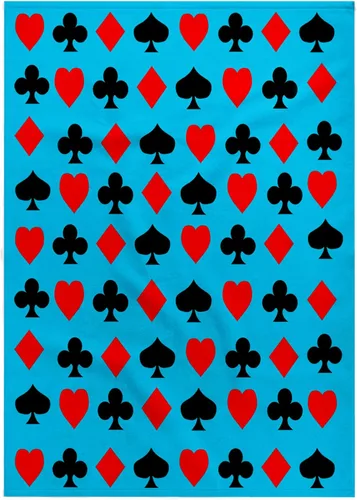 Vista 7 de 3dRose Playing Cards Pattern. Cool Design. Blue. Popular Image. 11x12 Wash Cloth for Face and Body