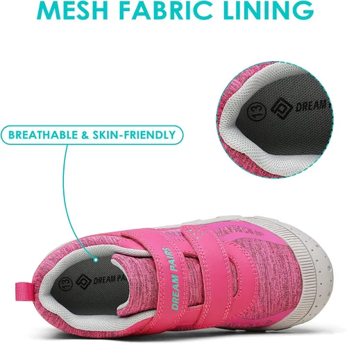 Vista 4 de DREAM PAIRS Zapatillas de senderismo antideslizantes para niños y niñas