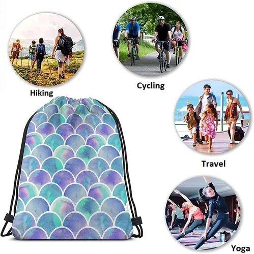 Vista 7 de Beabes Skulls - Mochila con cordón, Multi-a128