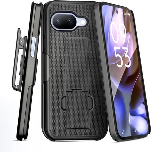 Vista 13 de Encased Funda para cinturón compatible con Pixel 8 con clip de funda y soporte (8)