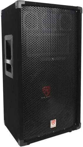 Vista 9 de Rockville RSG8 - Altavoz PA pasivo DJ/Pro de 2 vías y 8 ohmios de 300 W, montaje en poste, woofer de 8" + tweeters duales de 3", SpeakON y entradas