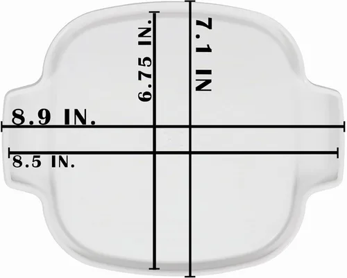 Vista 5 de Corningware – tapa de plástico blanco de 1 cuarto / 1.5 cuartos para estufa (se ajusta a los platos de vidrio Corningware A-1-B y A-1.5-B)
