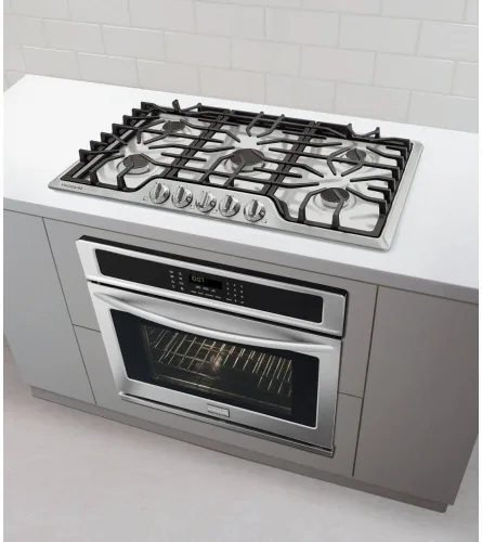 Vista 2 de Frigidaire Gallery Placa de Cocina de Gas de Acero Inoxidable de 36 Pulgadas, Estufa de 5 Quemadores con Kit de Conversión de Propano Líquido