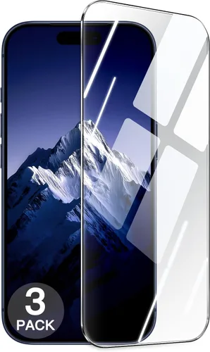 Vista 9 de JETech 9H+ - Protector de pantalla inastillable para iPhone 15 Pro de 6.1 pulgadas, película de vidrio templado de grado militar con herramienta