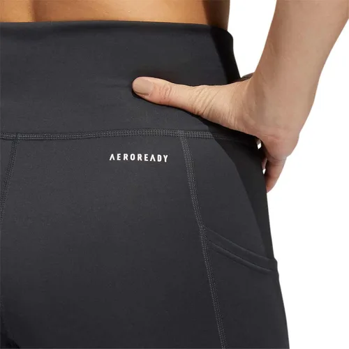 Vista 4 de adidas Leggings ligeros de cintura alta de 3 rayas de malla 78 para mujer