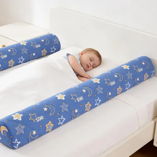 Vista 7 de Ceekliybear Paquete de 1 protector de cama de espuma de alta calidad para niños pequeños, rieles de cama antideslizantes para camas individuales