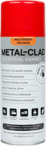 Vista 30 de Pinturas para la industria Esmalte industrial, Pintura en aerosol - Maquinaria de hierro de metal de acero - 1 lata (aluminio metálico) 9-S-1423