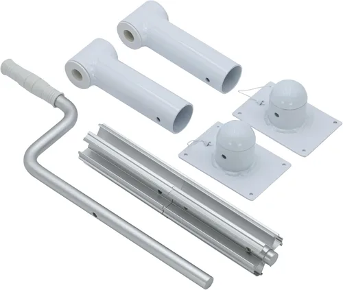 Vista 3 de GLI Pool Products Whirlwind - Carrete solar de aluminio sobre el suelo (varios anchos) (18 pies de ancho)