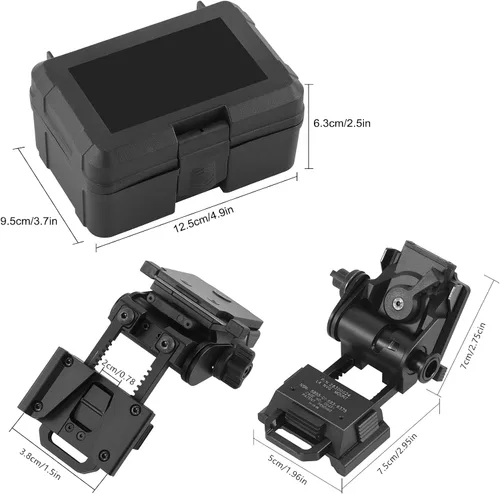 Vista 4 de Gexmil Soporte CNC para gafas de visión nocturna PVS15/18, montaje de metal para casco L4G24 NVG