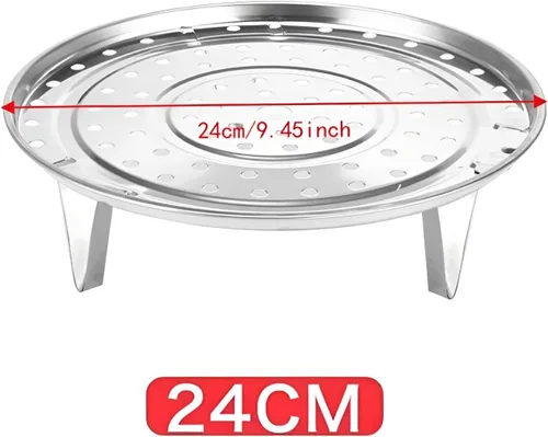 Vista 4 de Bandeja de vapor de acero inoxidable 304 con patas extraíbles