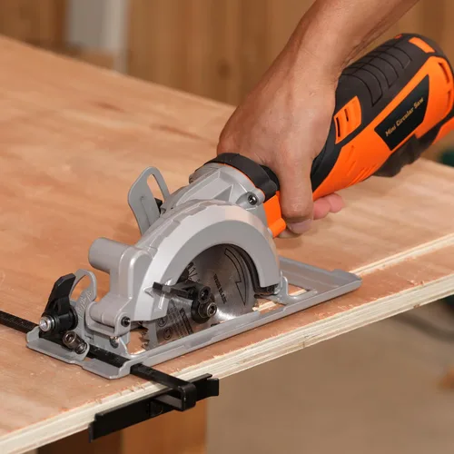 Vista 6 de Power Circular Saw,5.8A Mini Circular Saw,3500RPM Corded Saw Equipped with 2 Pcs 4-1/2" Blades，Maximum Cutting 1-11/16" at 90° and 1-1/8"at 45° for