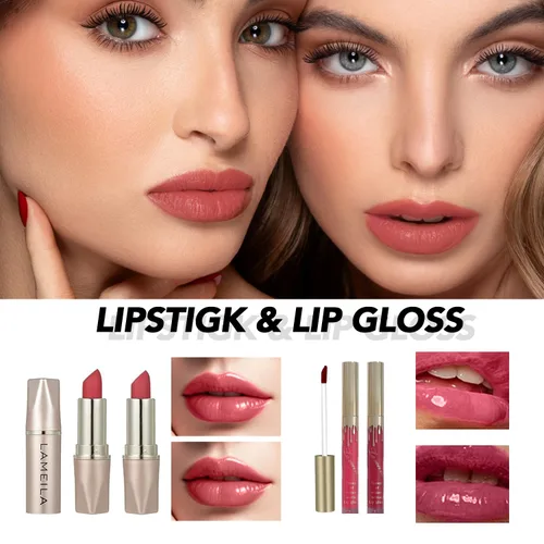 Vista 3 de Kit completo de maquillaje de 34 piezas todo en uno para mujeres, incluye paleta de sombras de ojos, barra de contorno, jabón para cejas, juego