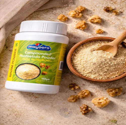 Vista 3 de Mayoora Compounded Asafoetida Powder (Hing) 100g Aromatic Indian Spice for Curry, Dal & Seasoning