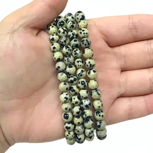 Vista 49 de Gem Avenue Handmade Round Bead Stretch Bracelet Unisex Natural Stone Beaded Jewelry for Men & Women, Elastic Wristband for Daily Wear