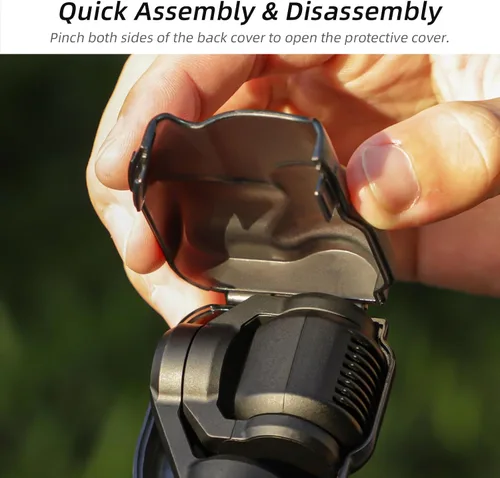 Vista 3 de Tapa protectora de lente de cámara para DJI Osmo Pocket 3 accesorios, tapa de cámara de mano, protector de lente de pantalla, funda rígida