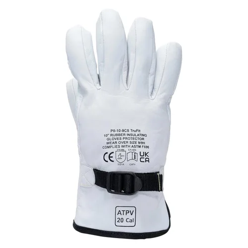 Vista 4 de Protectores de guantes eléctricos de cuero OBERON Clase 0