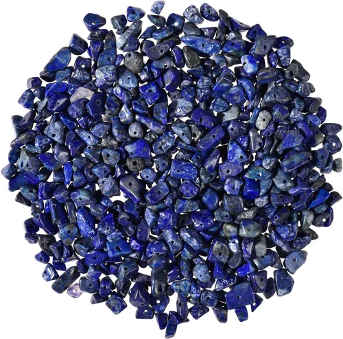 Vista 29 de Piedras preciosas naturales de amazonita de 5 a 0.315 in a granel, piedras preciosas de cristal perforadas de forma irregular para hacer joyas
