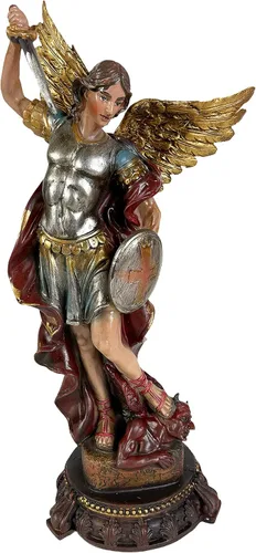 Vista 9 de Urbalabs Estatua de San José Santos Católicos Estatuas Religiosas Figuras religiosas 13 pulgadas Estatua del Sagrado Corazón de Jesús Crucificado