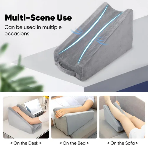 Vista 7 de Almohada de elevación de brazo, almohada de brazo de cuña para adultos después de la cirugía, descanso para mantener elevada, almohada de brazo