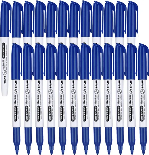 Vista 10 de SFAIH Fine Tip Dry Erase Markers - 15 Pack 15 Assorted Color Whiteboard Erasable Markers, Ideal for Classroom School Office Home Use on White Board