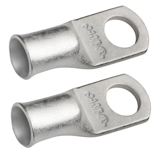 Vista 180 de SELTERM 5 piezas terminales de cable de cobre estañado 1/0 AWG perno de 1/2", extremos de cable de batería, terminales de anillo, conectores