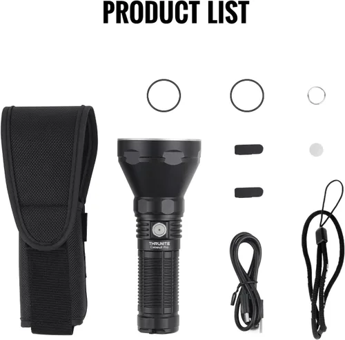 Vista 9 de ThruNite Catapult Pro linterna recargable, SFT70 LED, alcance de 1005 metros, linterna de búsqueda de 2713 lúmenes de alta luminosidad, foco de haz