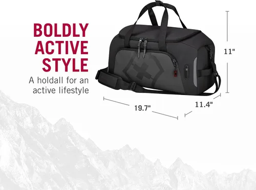 Vista 2 de Victorinox Touring 2.0 Sports Duffel - Bolsa de lona moderna y duradera para el gimnasio, la piscina o la pista - Cuenta con bolsa impermeable - 33
