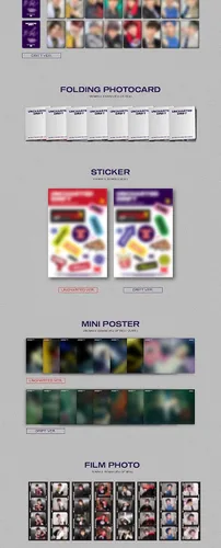 Vista 3 de 8TURN UNCHARTED DRIFT 2nd Mini Album Contents+POB+Photocard+Sticker+Postcard+Tracking Sealed Full SET UNCHARTED+DRIFT+POCA