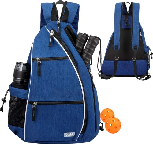 Vista 9 de Sucipi Pickleball Bag for Men & Women,Convertible Backpack with Fence Hook Negro