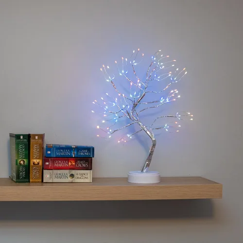 Vista 2 de Lámpara de árbol de hadas centelleante, lámpara de árbol espíritu, lámpara de árbol de bonsái, árbol de luces de hadas, bonita decoración estética