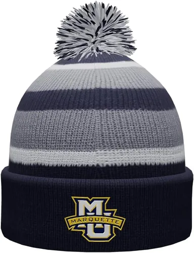 Vista 84 de NCAA Prime - Gorro de punto de invierno con pompón plegable