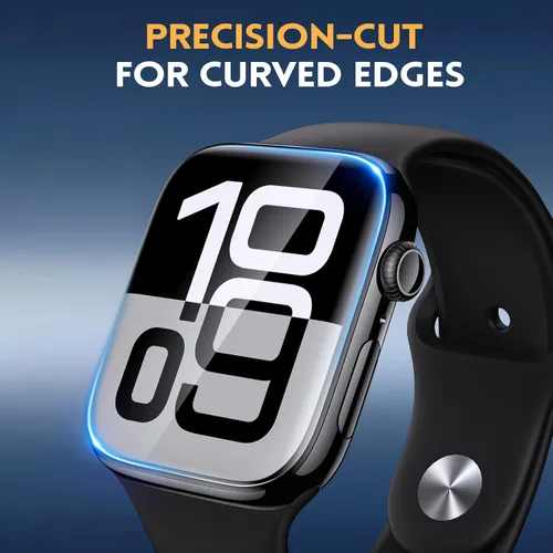 Vista 7 de Misxi 6 unidades Protector de pantalla de TPU suave transparente para Apple Watch Series 3 Series 2 Series 1 38mm, Protector de pantalla de alta