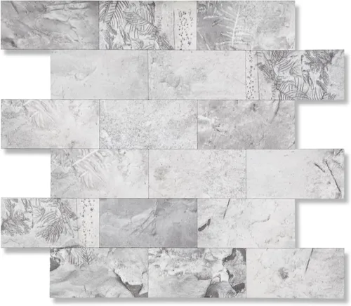 Vista 20 de 1 paquete de azulejo autoadhesivo para salpicadero de 12"x12" de PVC para pared, azulejo autoadhesivo para salpicadero de cocina, azulejo de baño